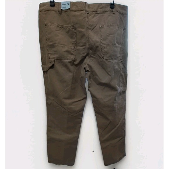 Alpine Design Men's Utility Workwear Pant Brown Khaki Size 40X32 NWT - Picture 2 of 7